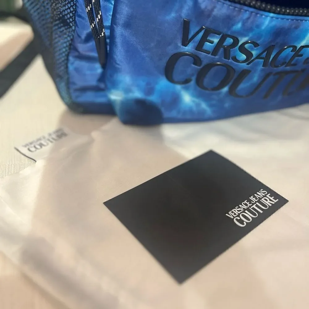 New Versace Jeans Couture Tie Dye Nylon Backpack/Dust bag is included